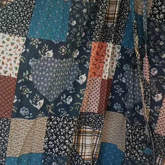 Christy Dawn Brynne Dress in Patchwork Blue - Picture 3 of 4